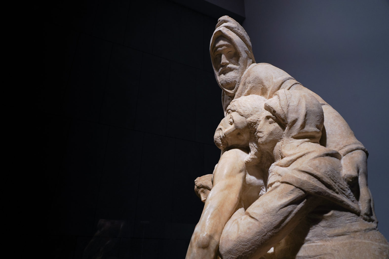 Michelangelo’s Pietà after restoration in the Opera del Duomo Museum, Florence, Ph. Alexandra Korey